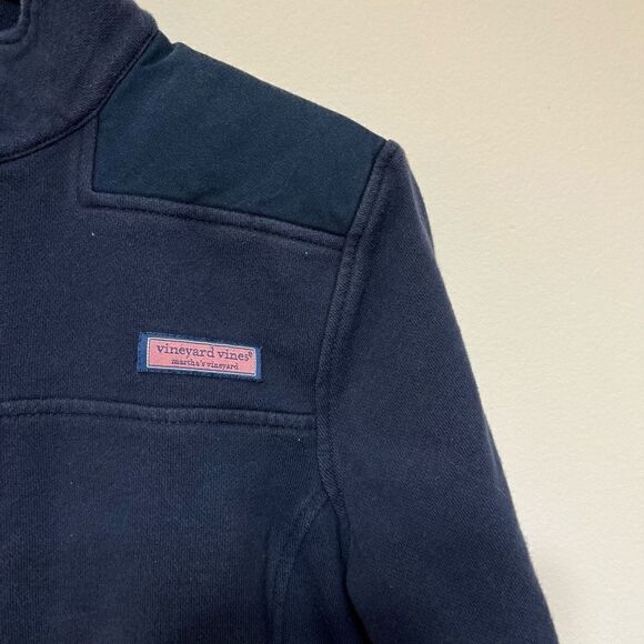 Vineyard Vines Navy Blue Quarter Zip Sweater Small Half Zip - Picture 2 of 10